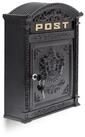 relaxdays Briefkasten Antik, schwarz