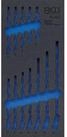 BGS Werkstattwagen BGS Werkstattwageneinlage 1/3 leer f&uuml;r Art. 4082 - 4082-1
