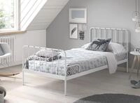 Vipack Jugendbett Alice, Bettgestell Metall, pulverbeschichtet, in zeitlosem Design