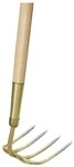 IDEALSPATEN Gartenhacke, Gartenkreiel 4 ovale Zink mit Stiel 135 cm