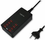 LogiLink USB Tischladeadapter, 8x USB-Port, 44W PA0140 USB-Ladeger&auml;t (Auto-Detect)