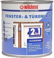 Wilckens Farben T&uuml;r- und Fensterlack 2in1 Wei&szlig; gl&auml;nzend 750 oder 375ml...