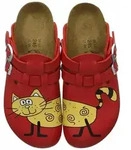 Birkenstock KAY SL Clog mit schwenkbaren und verstellbaren Fersenriemen rot 35 EU