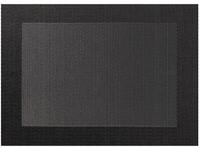 ASA SELECTION Platzset Tischset gewebter Rand anthrazit 46 x 33 cm, Tischw&auml;sche