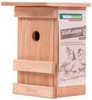 Windhager Vogelhaus Nistkasten Birdy, Nistbox aus Massivholz, Vogelhaus inkl.