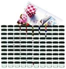 MamboCat Einmachglas 100er Set Sturzglas 125 ml Marmeladenglas To 66 schwarzer