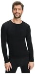 FALKE Langarmshirt Wool Tech (Merinowolle) Unterw&auml;sche schwarz Herren