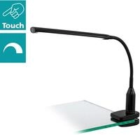 EGLO Klemmleuchte LAROA Tischlampe, Touchsensor, 4-step dimming, Klemmlampe, Dimmer,