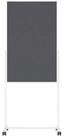 magnetoplan&reg; Anzeigetafel Moderationstafel - Zweiarmfu&szlig; mit 4 Rollen - 75x120cm -