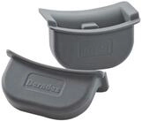 Berndes Topflappen MAURAO, 2er Set, Grau, Silikon, Thermo, B 20 x H 5 x T 10,5 cm
