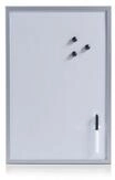 Zeller Present Magnettafel Magnet-/Schreibtafel, alugrau, MDF/magnetisches Feinblech,