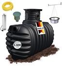 4rain Druckbeh&auml;lter COMPACT Erdtank-Paket 1600 Liter Garten-Comfort