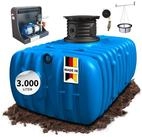 4rain Druckbeh&auml;lter FLAT M Flachtank-Paket 3000 Liter Haus-Premium