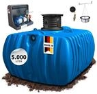 4rain Druckbeh&auml;lter FLAT L Flachtank-Paket 5000 Liter Haus-Premium