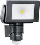 steinel Au&szlig;en-Wandleuchte Steinel LED Strahler LS 150 S Schwarz mit Sensor, Inkl.