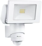 steinel Au&szlig;en-Wandleuchte Steinel LED Strahler LS 150 S Wei&szlig; mit Sensor 12 m, Inkl.