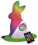 8 seasons design LED Dekofigur Shining Rabbit, Dekolampe f&uuml;r au&szlig;en (Garten,