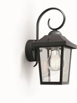 Philips Au&szlig;en-Wandleuchte Buzzard, 1x60W, ohne Leuchtmittel, schwarz, ohne