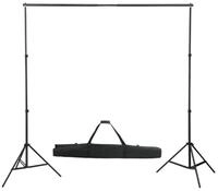 vidaXL Fotohintergrund, Hintergrundtuch-System 600 x 300 cm Wei&szlig;