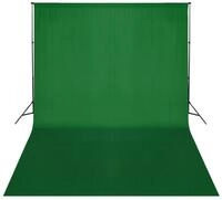 vidaXL Fotohintergrund Fotohintergrund-System 500 x 300 cm Gr&uuml;n