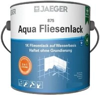 Jaegerlacke Fliesenlack 875 Aqua 1K-Fliesenlack 3in1, Seidenmatter Wandfliesenlack