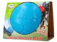 Jolly Pets Tierball Jolly Soccer Ball 20cm Fußball Blau, (2-tlg)