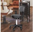 HOMCOM Rollsitz h&ouml;henverstellbarer Drehhocker mit Lehne (Rollhocker, 1 St.,