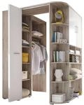 Begabino Kleiderschrank 146 x 198 x 133 cm (B/H/T)