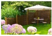 Tetzner & Jentzsch Gartenzaun ASO Weidengeflechtzaun