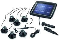 esotec LED Teichleuchte Esotec Solar Unterwasserstrahler Super Splash 6er Set Akku
