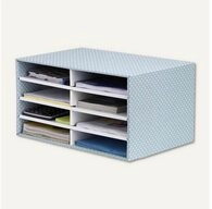 FELLOWES Briefablage BankersBox Schreibtisch Organizer A4 8 F&auml;cher gr&uuml;n/wei&szlig;