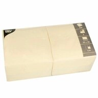 Generic Papierserviette Servietten, 3-lagig 1/4-Falz 33 cm x 33 cm creme -...