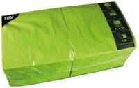 PAPSTAR Papierserviette Servietten, 3-lagig 1/4-Falz 33 cm x 33 cm limonengr&uuml;n...