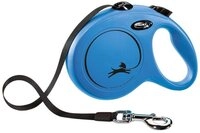 flexi Flexileine FLEXI Rollleine New CLASSIC Gurt - 5m, bis 50kg Farbe: Blau