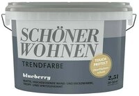 SCH&Ouml;NER WOHNEN FARBE Wandfarbe SW Trend Wandfarbe matt 2,5L blueberry 7504