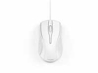 Hama Computermaus mit Kabel für Rechtshänder und Linkshänder, PC Maus Maus