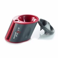 WESTMARK Spiralschneider mit 2 Schneidkegeln und Restehalter, Duolo, Anthrazit/Rot