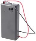AccuCell Batteriehalter f&uuml;r 1x 9Volt Block mit Ein- und Aus-Schalter &ndash; 9V...