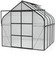 Vitavia Gew&auml;chshaus Diana 6700 HKP 4mm Schwarz Treibhaus mit 2 Dachfenster