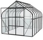 Vitavia Gew&auml;chshaus Diana 9900 ESG 3mm Schwarz Treibhaus mit 4 Fenster