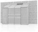 Vitavia Gew&auml;chshaus Ida 3300 HKP 4mm Alu mit 1 Fenster Garten