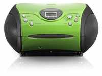 Lenco SCD-24 grün Radiorekorder CD-Player Boombox Stereoanlage tragbar Antenne...