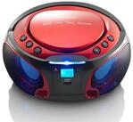 Lenco SCD-550RD UKW-Radio (FM, 5 W, CD/MP3-Player mit Lichteffekten, Bluetooth...