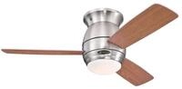 Westinghouse Deckenventilator Deckenventilator Halley Nickel 112 cm mit Beleuchtung