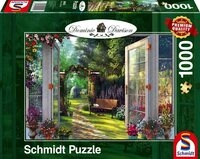 Schmidt Spiele Puzzle Dominic Davison Blick in den verwunschenen Garten 59592,...