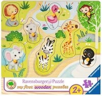 Ravensburger Puzzle Holzpuzzle Tiere im Zoo, Puzzleteile