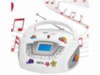 AEG Radio (Stereo Lautsprecher Radio Boombox USB SD Musik Anlage AUX AEG SR...