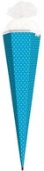 Roth Schult&uuml;te Bastelt&uuml;te, pazifikblau mit wei&szlig;en Punkten, 85cm, eckig,