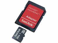 Sandisk microSDHC-Karte 32 GB Class 4 inkl. SD-Adapter Speicherkarte (inkl.