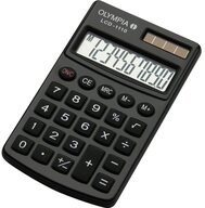 Olympia Taschenrechner Olympia LCD 1110 Taschenrechner Schwarz Display (Stellen): 10